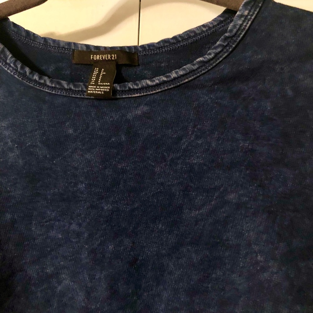 Blue Crop Top - Picture 3 of 4